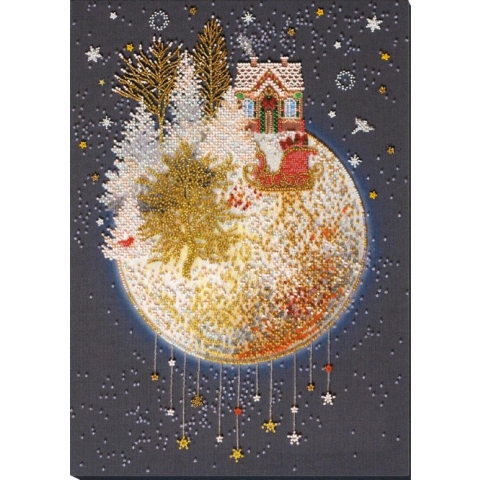 KRALEN BORDUURPAKKET CHRISTMAS TALE - ABRIS ART - borduren met parels