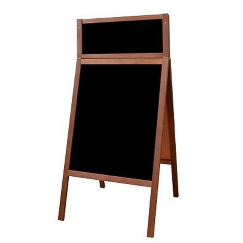 Krijtstoepbord Fine 60x100+23cm mahonie