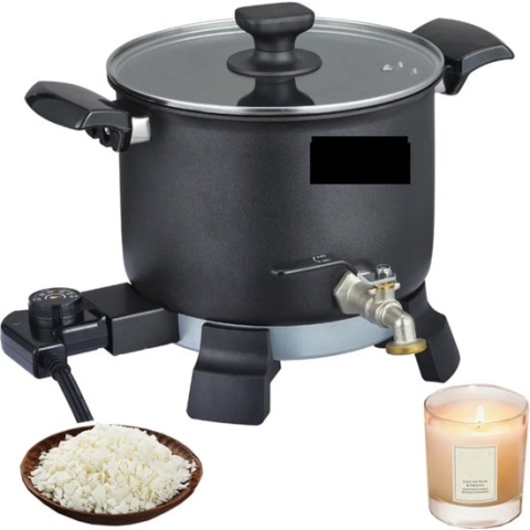Electrice Kaars Wax-Melter - Was smelter met koperen Tapkraan - 5 Liter inhoud - Was Smelter voor het maken van kaarsen en of melts