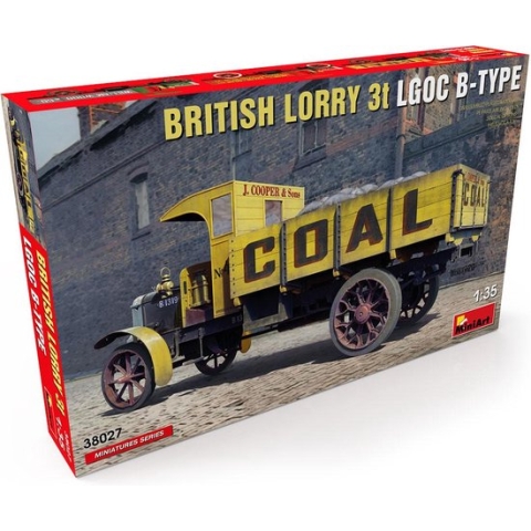 1:35 MiniArt 38027 British Lorry 3T LGOC B-TYPE Plastic Modelbouwpakket