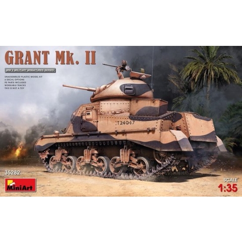 1:35 MiniArt 35282 Grant Mk. II tank Plastic Modelbouwpakket