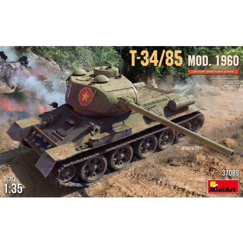 1:35 MiniArt 37089 T-34/85 Mod. 1960 Tank Plastic Modelbouwpakket
