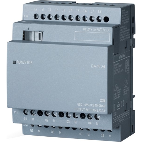 Siemens LOGO! DM16 24 0BA2 PLC-uitbreidingsmodule 24 V/DC