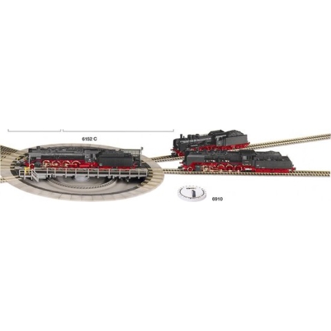 Fleischmann 6152 H0 Draaischijf Rechte rails Modeltreinen