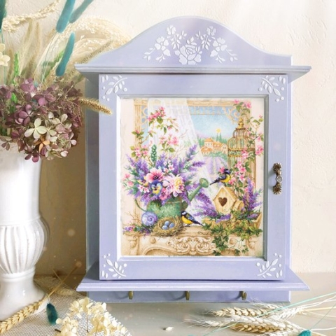Borduurpakket Scent of Provence - Magic Needle 515-280 met telpatroon.