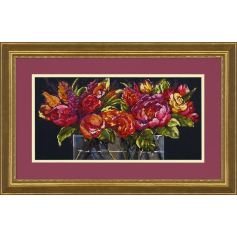 Dimensions borduurpakket bloemen vreugde 70-35364