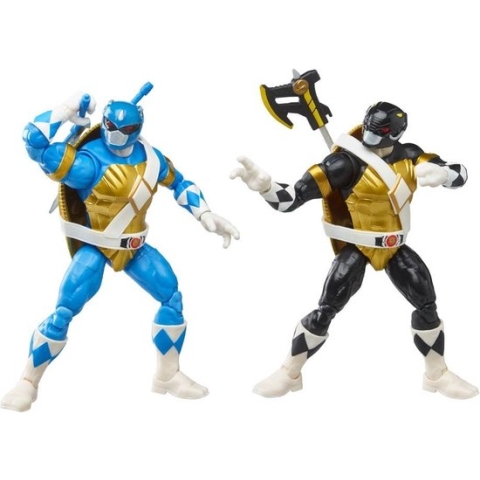 Power Rangers x TMNT Lightning Collection Action Figures 2022 Morphed Donatello & Morphed Leonardo