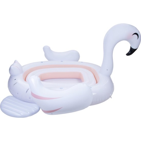 Pure4Fun Zwaan Mega Eiland Opblaasfiguur-Unisex-Wit