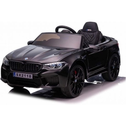 BMW M5 Kinderauto Zwart | 12V