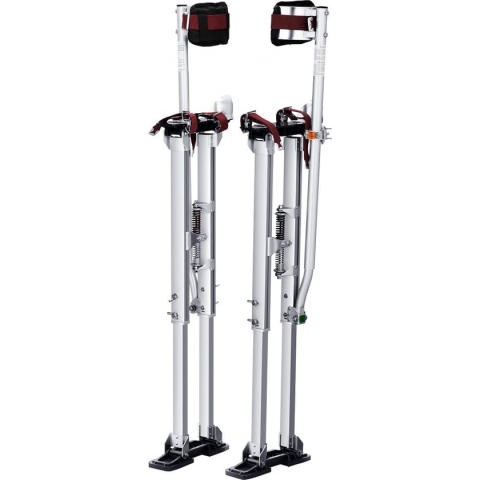Dakta® Aluminium Stelten Plafondconstructie 91,4-126,7 cm In hoogte verstelbare werkpalen Gipsplaten 103 kg Draagvermogen Schilderspalen 27-29 cm Voetmaat Voor schilderwerk Woondecoratie Boomsnoei Elektriciteitswerk