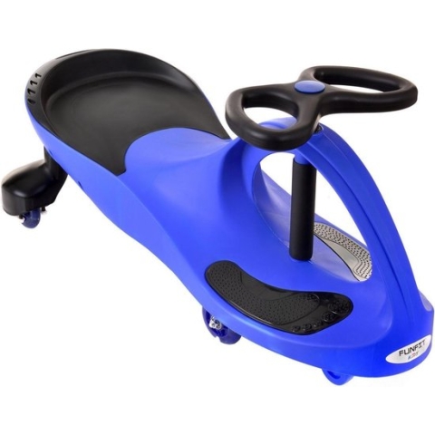 Wiggle car - wiebelauto - met LED-verlichte wielen - blauw