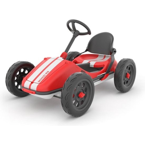 Chillafish Monzi-RS race gocart op 4 wielen, opvouwbaar en snel voor 3 tot 7 jaar, rood