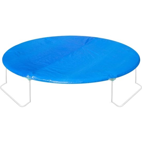 Trampolinehoes, perfecte pasvorm voor trampoline maat 305 cm, eenvoudig te gebruiken met veilige constructie, UV- en weerbestendig, robuust, waterdicht en stabiel, sterke PVC-folie, kleur: blauw