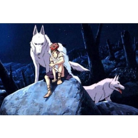 PRINCESS MONONOKE - San & Moro - Puzzle 1000P