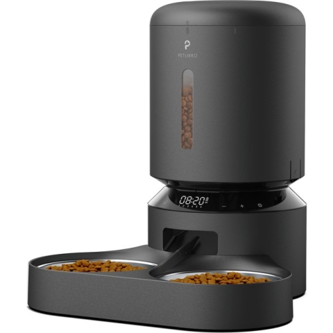 Petlibro Dual - Voerautomaat - 5L - voor honden en katten - zwart