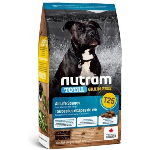 Nutram hondenvoer Graanvrij Zalm en Forel T25 11,4 kg - Hond