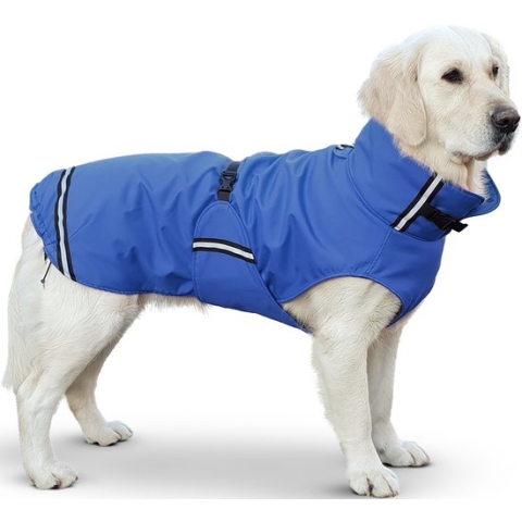 Rainy - Honden Regenjas - Blauw - SuperFurDogs - M