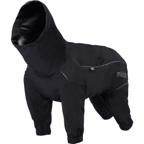 Rukka Pets Protect Overall – Beschermende overall voor honden tegen wind en regen – Kleur: Zwart, Maat: Maat 40