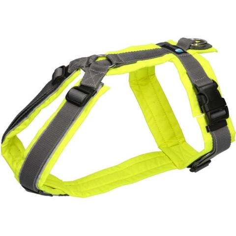 AnnyX Hondentuig - PROTECT - Speurtuig - Grijs/neongeel - maat M  - Borstomvang 62-74cm - Gewicht hond 18-30 kg - My K9