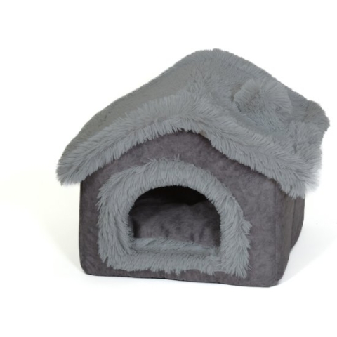 NapZZZ Honden huis M 60 cm Eco Grijs