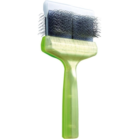 ActiVet Mega Silcoater Mega groen & Grabber Goud Groot | Pluk & Ontwol borstel