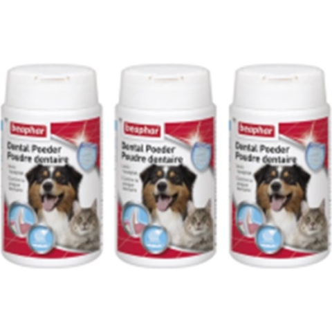 3x Beaphar Dental Poeder voor hond en kat - gebitsverzorging - 75g