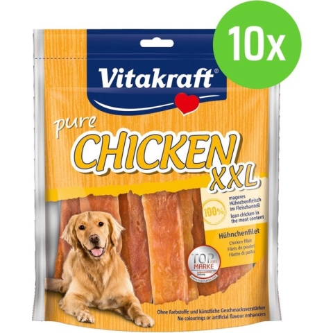 Vitakraft CHICKEN XXL filet kippenvlees - hondensnack - 10 Zakken