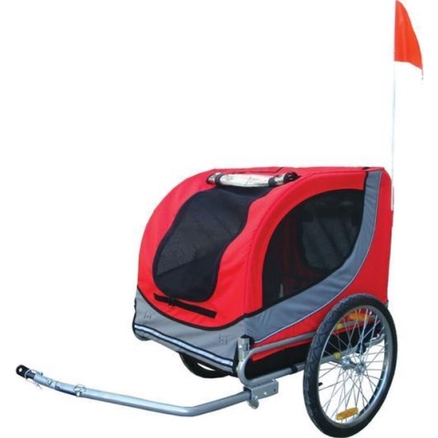 Fietskar Runner 2 rood/grijs 80 x 70 x 90 xm tot 40 kg