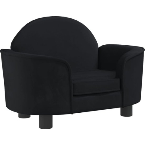 vidaXL-Hondenmand-66x40x45-cm-fluweel-zwart