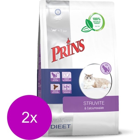 Prins Vitalcare Struviet Calcimoxola - Kattenvoer - 2 x 1.5 kg