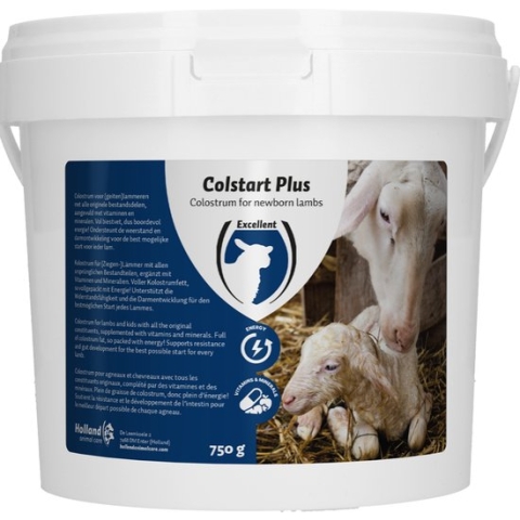 Excellent Colstart Plus - Ter ondersteuning voor voor pasgeboren, zwakke of moederloze lammeren en/of meerlingen - Geschikt voor lammetjes - 750 gram