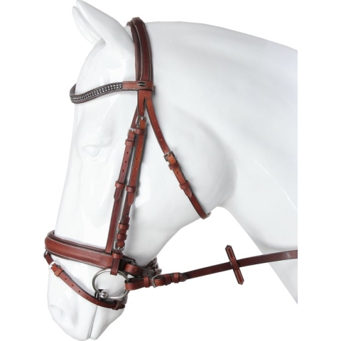 HORKA HOOFDSTEL NIKKI PONY BRUIN/ZILVER
