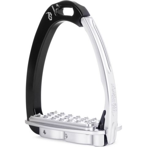 Tech Stirrups Venice Sloped Evo veiligheidsstijgbeugels - maat One size - black/silver