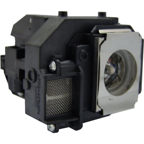Beamerlamp geschikt voor de EPSON H319A beamer, lamp code LP56 / V13H010L56. Bevat originele P-VIP lamp, prestaties gelijk aan origineel.