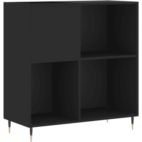 vidaXL-Platenkast-84,5x38x89-cm-bewerkt-hout-zwart