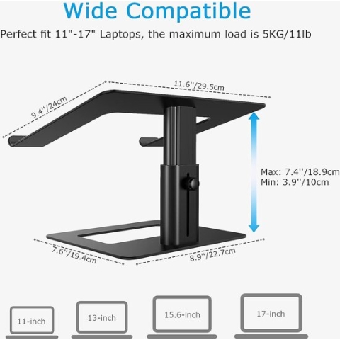 laptopstandaard, Ergonomische Laptop Stand, Verstelbare Laptophouder