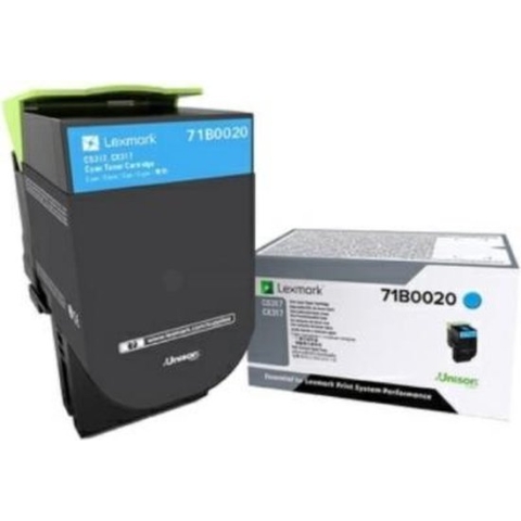 Lexmark 73B0020 tonercartridge 1 stuk(s) Origineel Cyaan