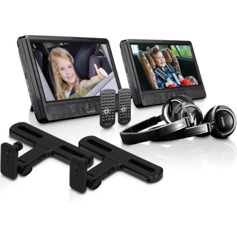 Lenco DVP-1045 - Portable DVD-speler met USB, SD, AV - 10 inch - Zwart