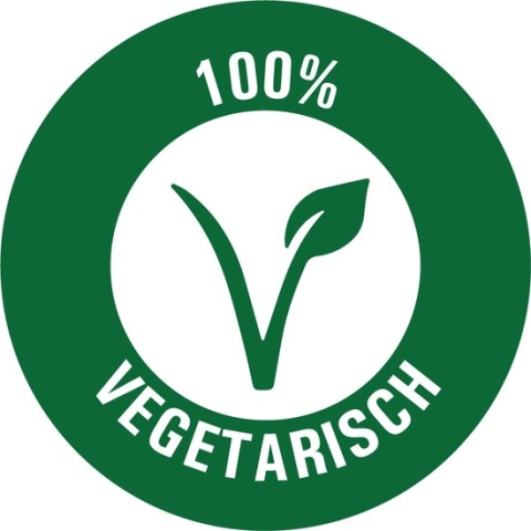 Vegetarisch sticker op rol 40 mm - 580 per rol