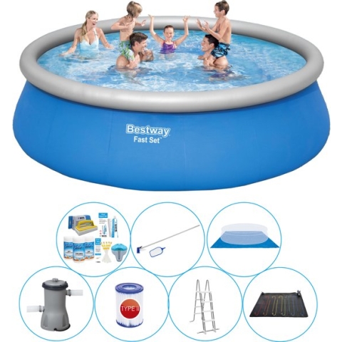 Fast Set Rond 457x122 cm - 8-delig - Zwembad Met Accessoires