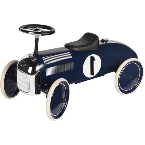 Goki Loopauto Retro N°1 Jongens 73,5 Cm Staal Marineblauw