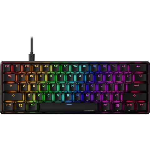 HyperX Alloy Origins 60 RGB Mechanisch Qwerty Compact Gaming Toetsenbord - Zwart - HyperX Red Switch
