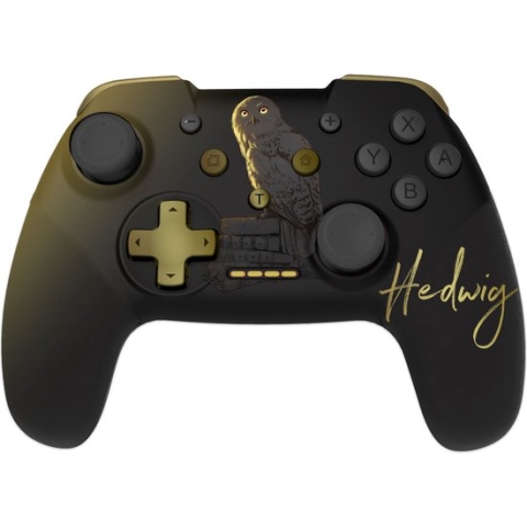 Harry Potter - Draadloze controller geschikt voor Nintendo Switch - Hedwig model - Zwart - 1M kabel