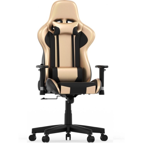 Gamestoel Goldgamer deluxe - bureaustoel - gaming stoel - zwart goud