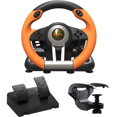 PXN - V3 Pro - Race Stuur met Pedalen - Game Stuur voor PS4 - Xbox One - PC - Xbox Series X|S - PS3 - Switch