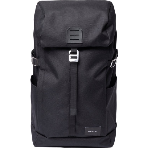 Sandqvist Jack Black Rugzak SQA2059 Zwart 17L 15 Inch Duurzaam
