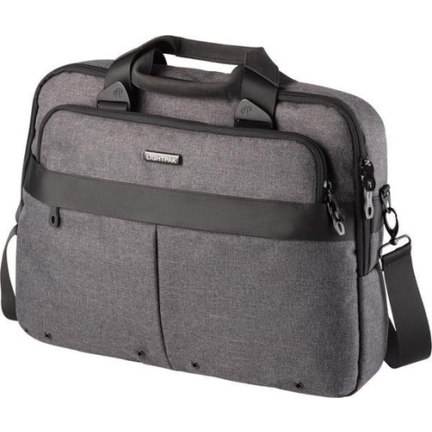 Lightpak Wookie - laptoptas - 17 inch - grijs