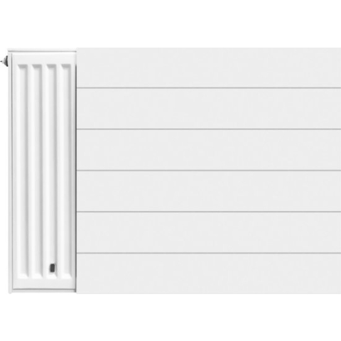 Bally Gestreepte Radiator Voorplaat 600X400mm Wit