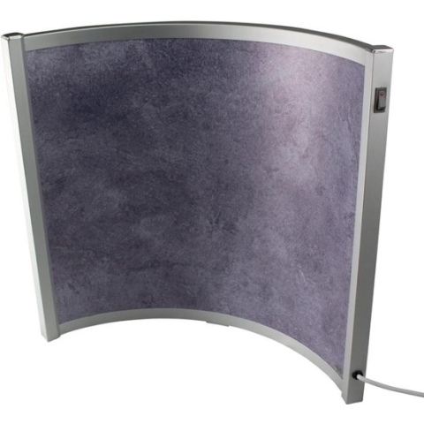 Quality Heating - QH-BV Curved Serie Stone - Infraroodpaneel - Infrarood verwarming - 52 x 55 cm - 300Watt - Kantoor verwarmer - Bureauverwarming