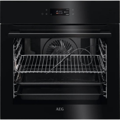 AEG BPE742380B - Zwart Solo Hetelucht Pyrolyse oven - 71 liter - 60 cm